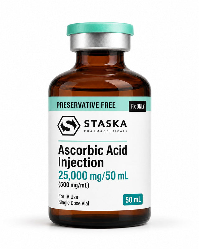 Ascorbic Acid (Non-Corn) — Preservative Free (500mg/mL, 50mL Vial)