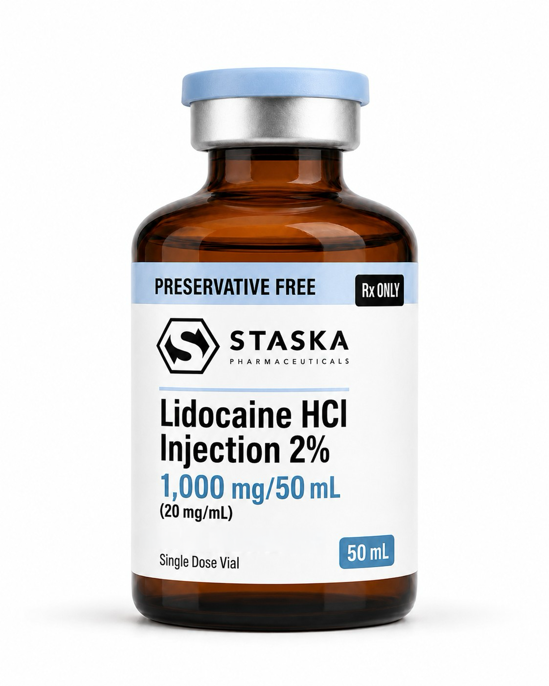 Buffered Lidocaine HCl 2% — Preservative Free (20mg/mL, 50mL Vial)